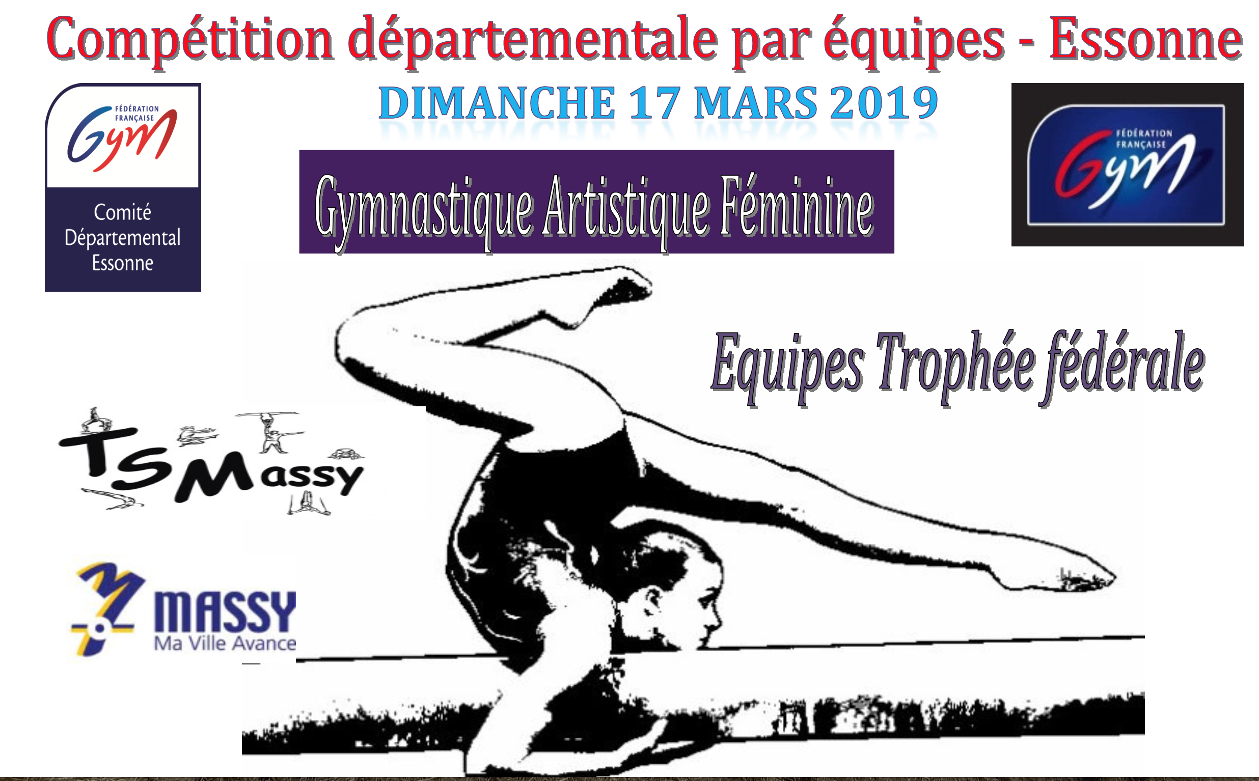TS Massy Gymnastique, Babygym, Seniors, Fitness, Aérobic et Staps